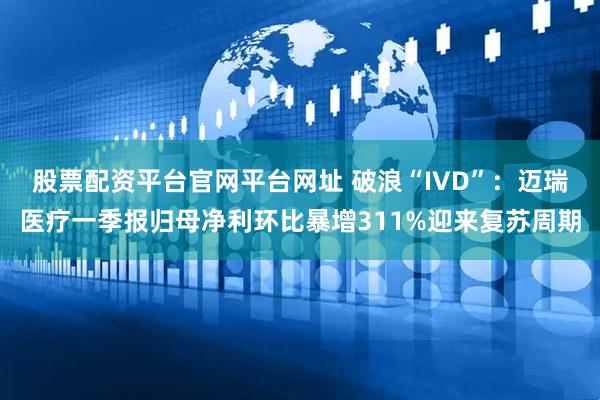 股票配资平台官网平台网址 破浪“IVD”：迈瑞医疗一季报归母净利环比暴增311%迎来复苏周期